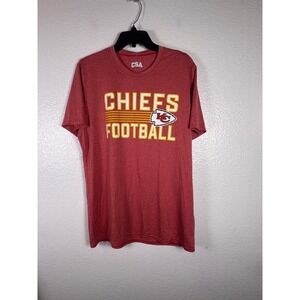 Kansas City Chiefs NFL Football T-Shirt Red Heather CSA Large NWT